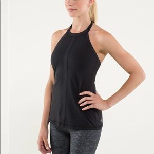 Lululemon Black Bra Tank Halter Top Hip To Be Zen